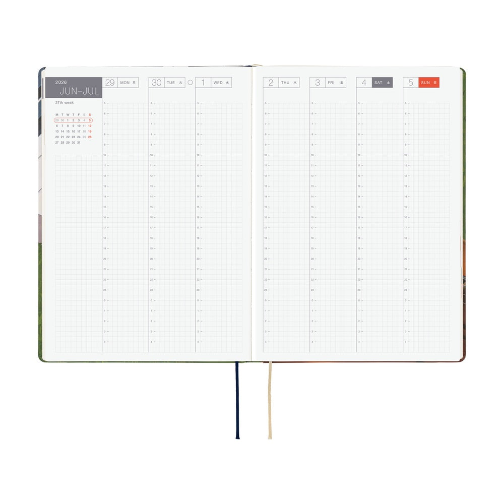 2026 Hobonichi Techo HON A5 English Hardcover Planner Book - Hiroko Kubota: Waiting on the Chords