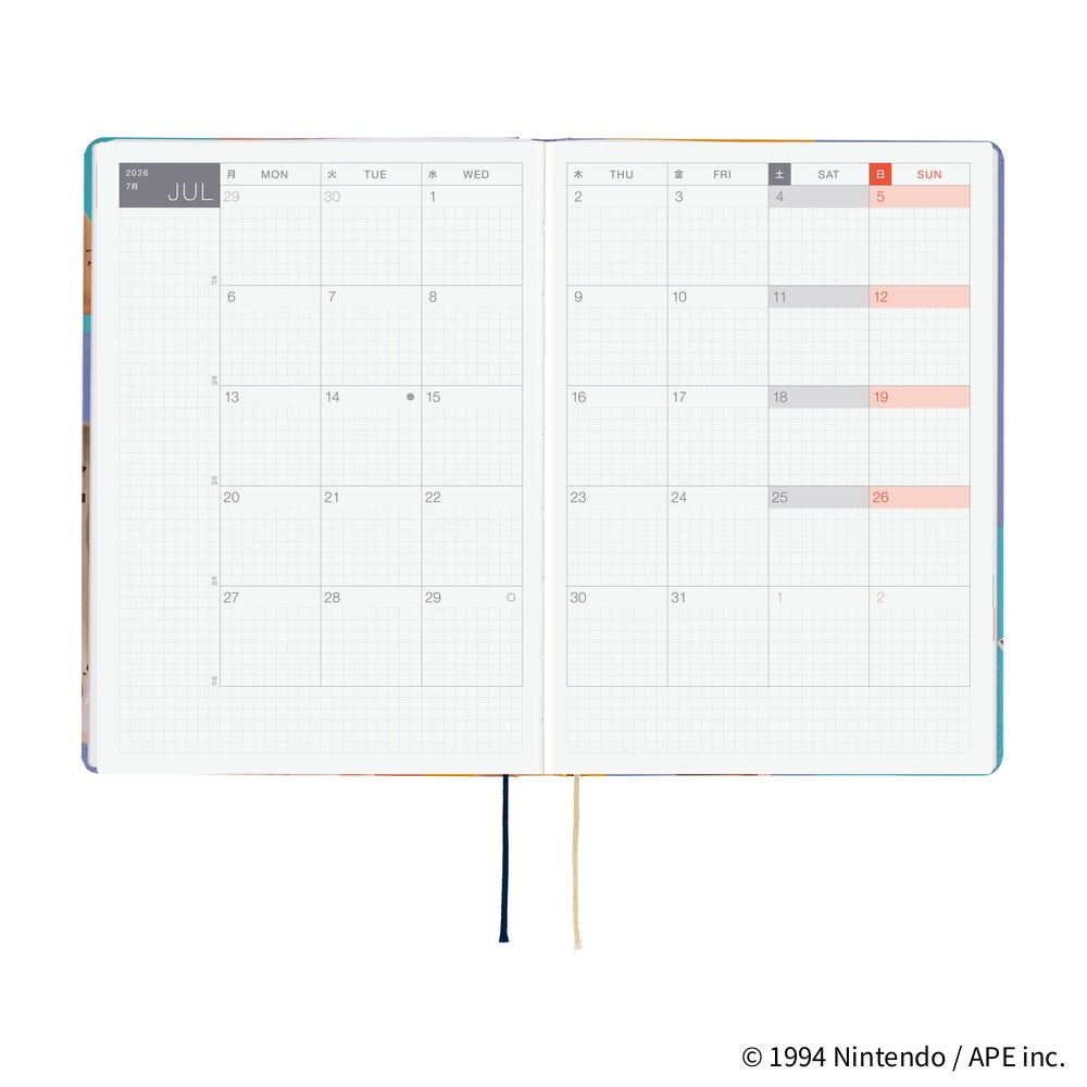 2026 Hobonichi Techo HON A5 English Hardcover Planner Book - MOTHER: Clay Figurines