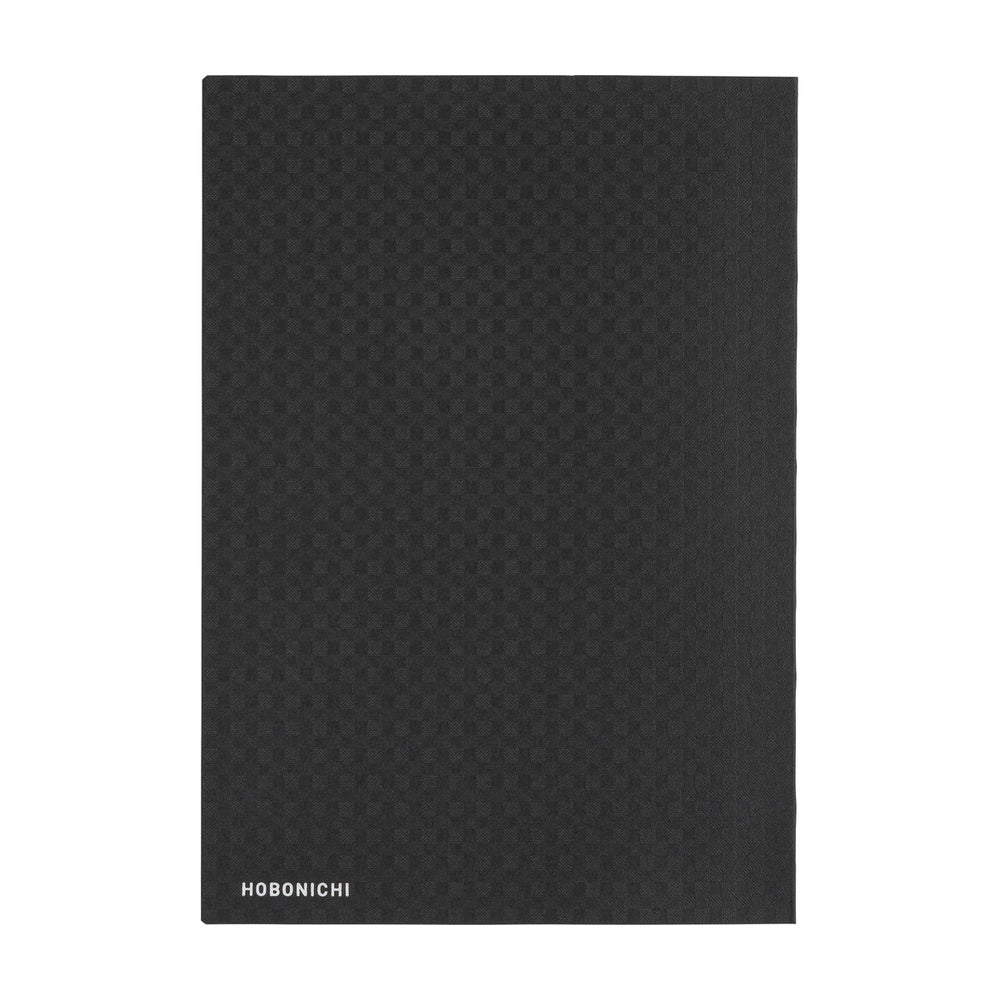2026 Hobonichi Techo HON A5 English Hardcover Planner Book - Paper Series: Black Gingham