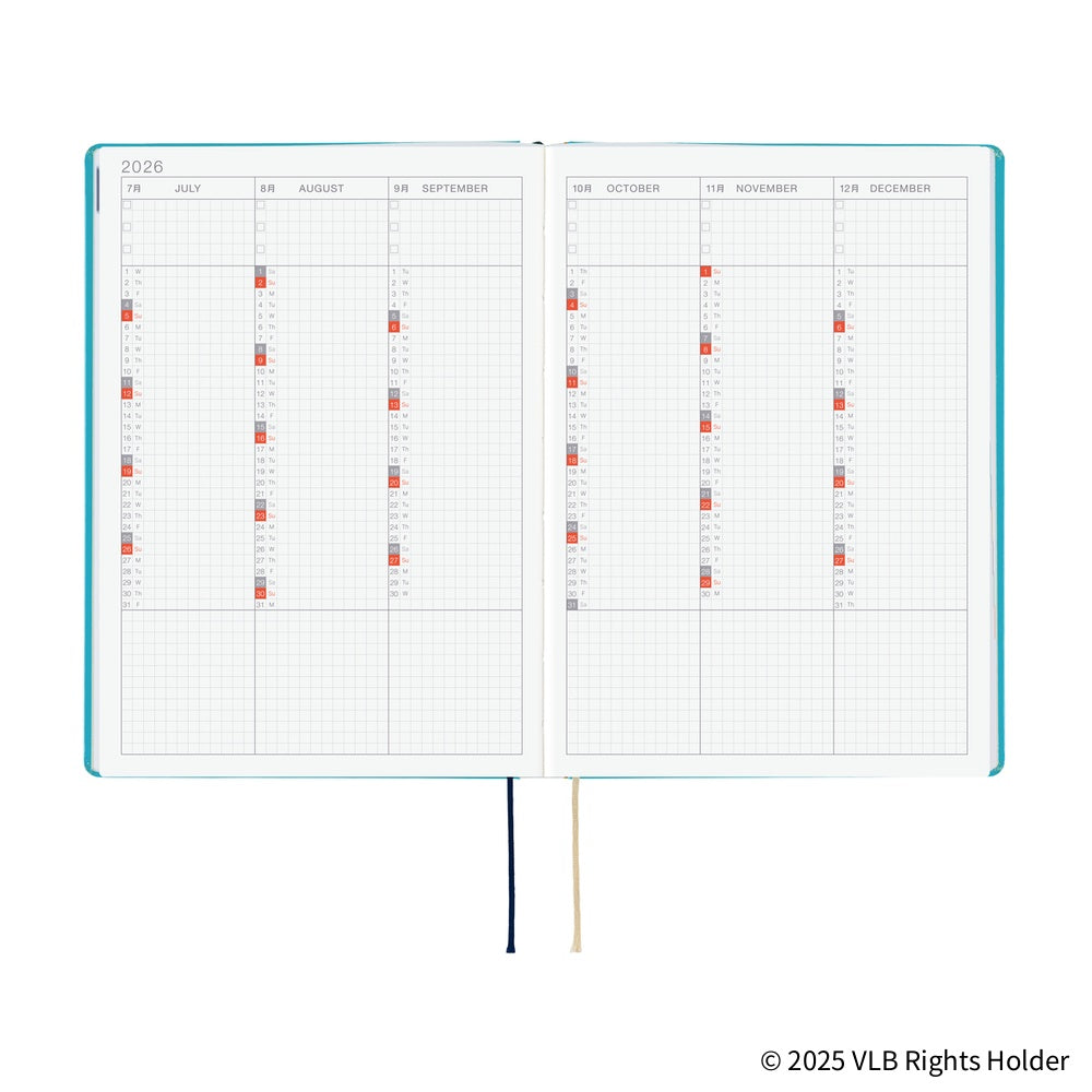 2026 Hobonichi Techo HON A5 English Hardcover Planner Book - Virginia Lee Burton: The Little House