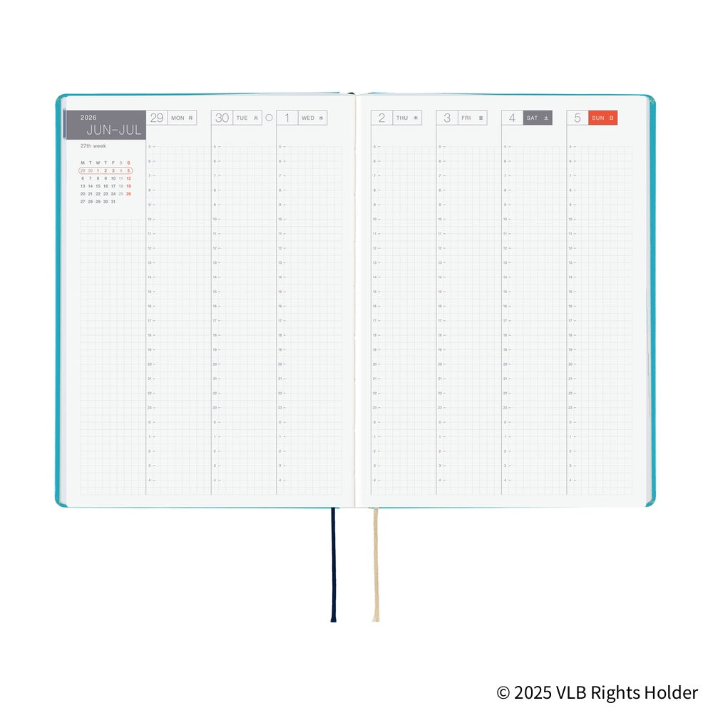 2026 Hobonichi Techo HON A5 English Hardcover Planner Book - Virginia Lee Burton: The Little House