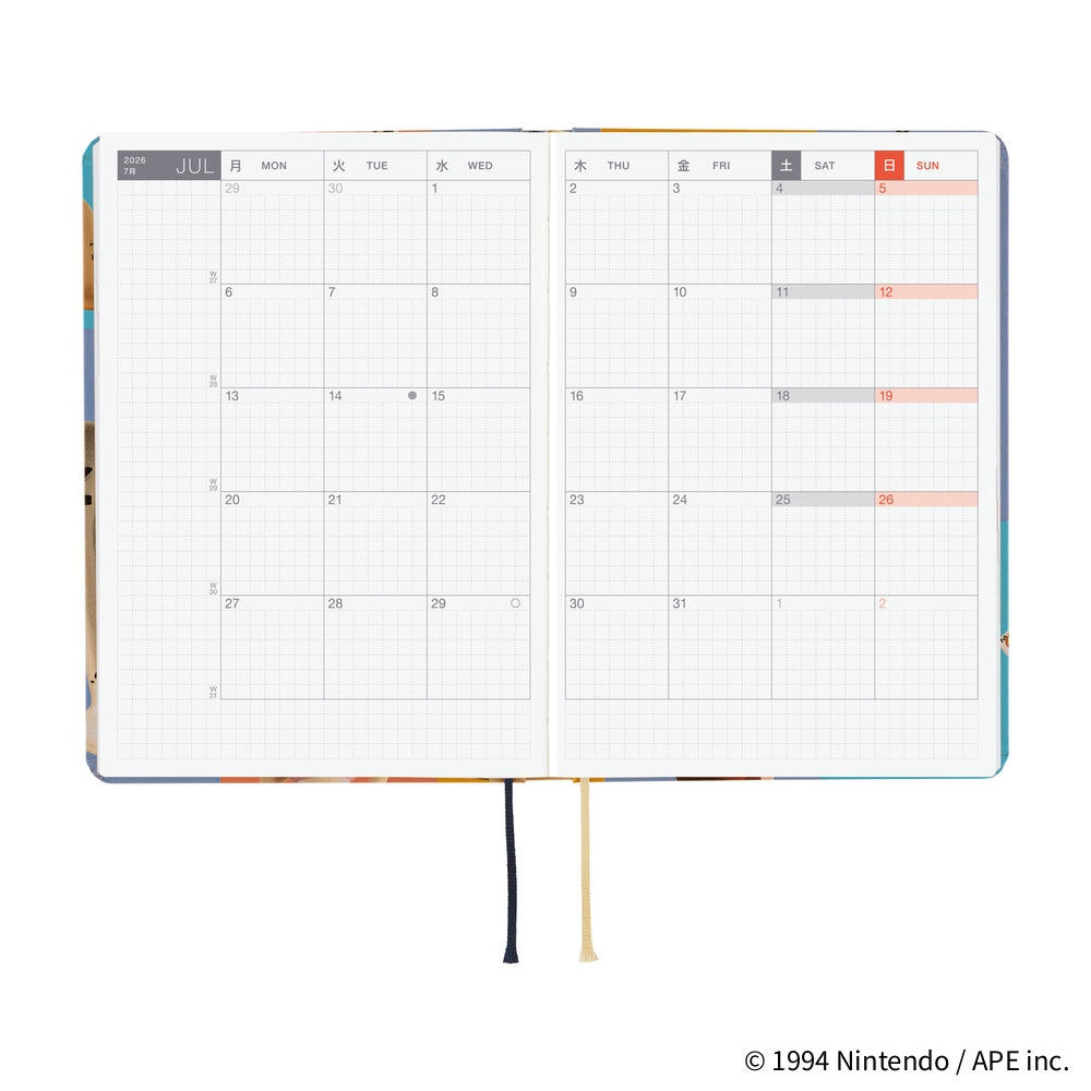 2026 Hobonichi Techo HON A6 English Hardcover Planner Book - MOTHER: Clay Figurines