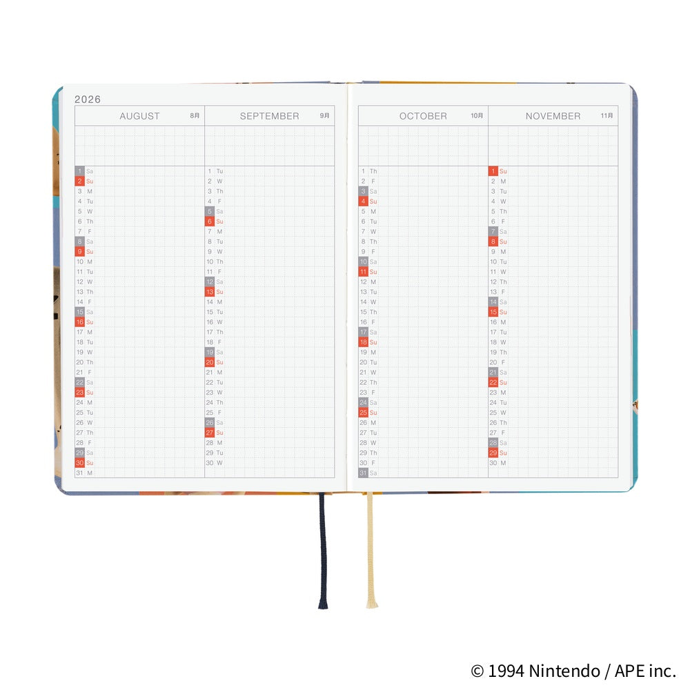 2026 Hobonichi Techo HON A6 English Hardcover Planner Book - MOTHER: Clay Figurines