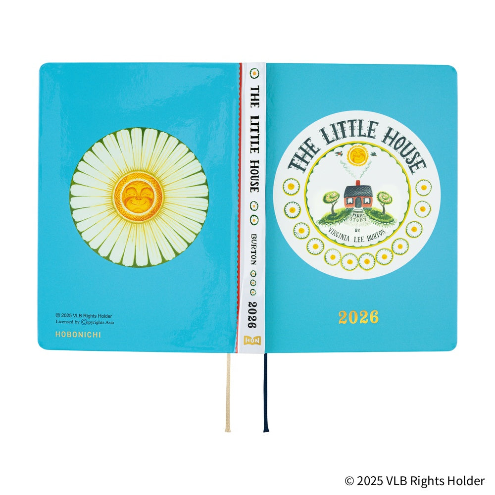 2026 Hobonichi Techo HON A6 English Hardcover Planner Book - Virginia Lee Burton: The Little House
