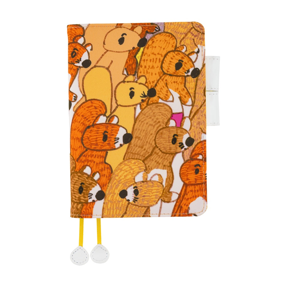 2026 Hobonichi Techo Planner & Cover English A6 - 100%ORANGE: Squirrel Squadron