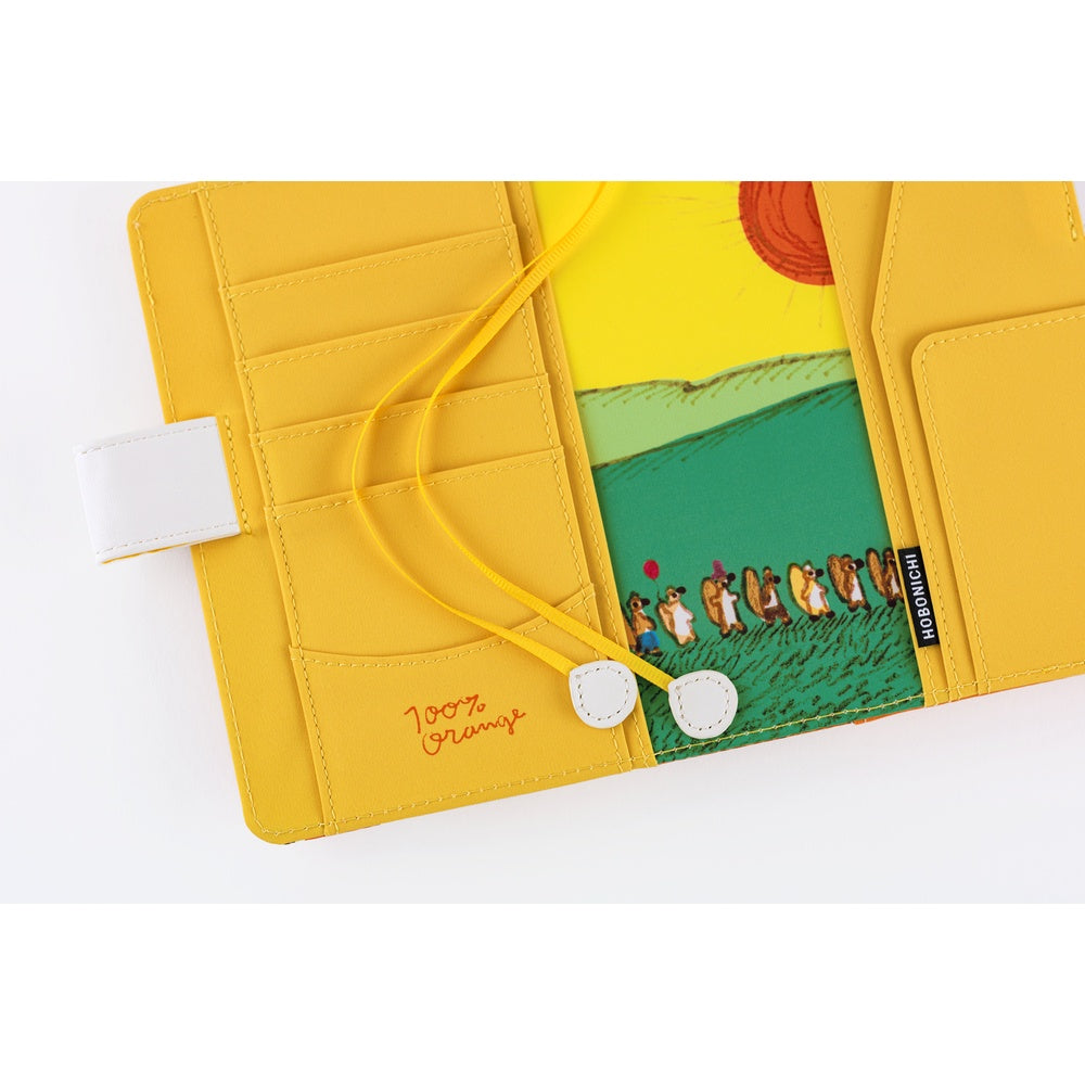 2026 Hobonichi Techo Planner & Cover English A6 - 100%ORANGE: Squirrel Squadron