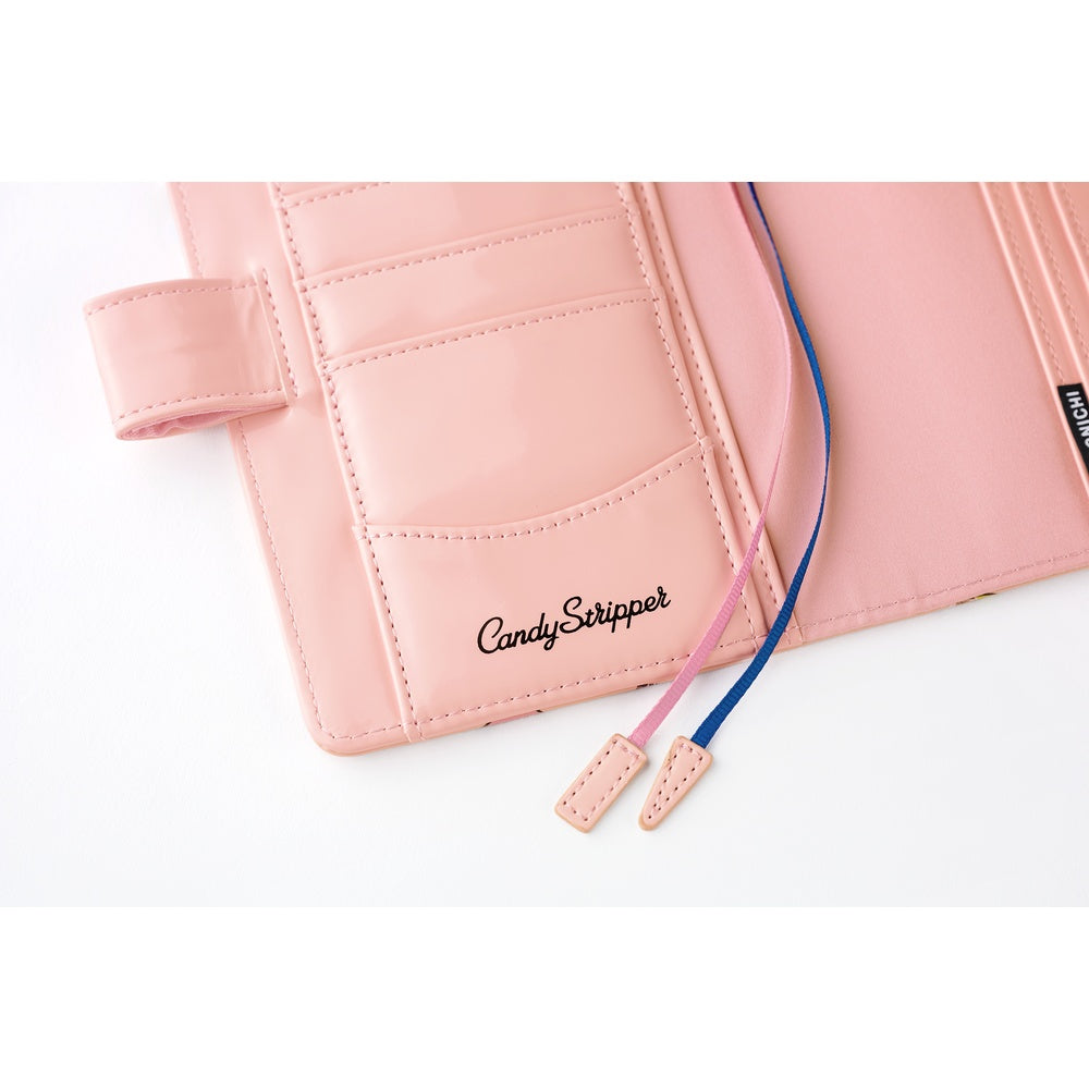2026 Hobonichi Techo Planner & Cover English A6 - Candy Stripper: Random Dog & Cat (Pink)
