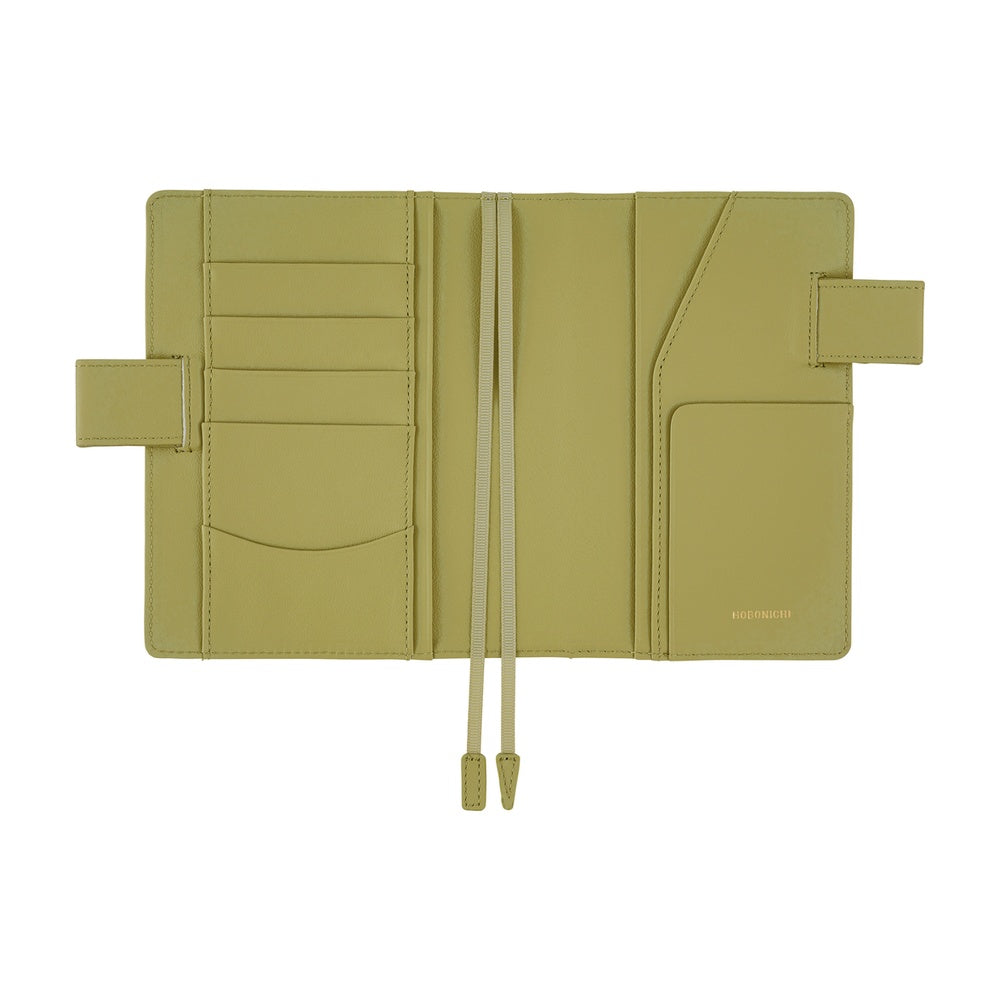 2026 Hobonichi Techo Planner & Cover English A6 - Leather: Sage Green
