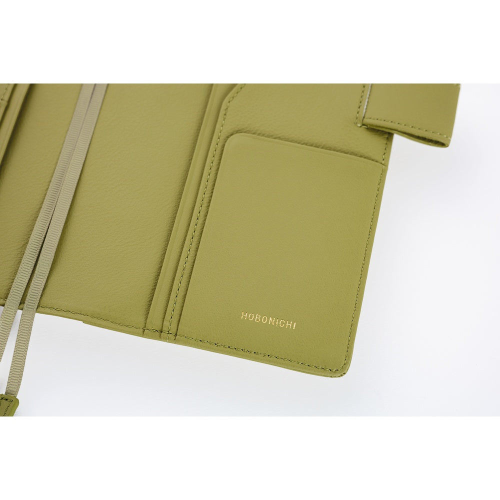2026 Hobonichi Techo Planner & Cover English A6 - Leather: Sage Green