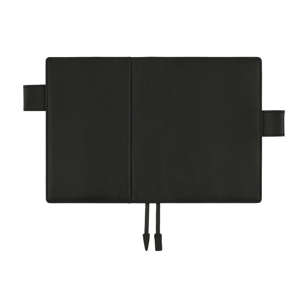 2026 Hobonichi Techo Planner & Cover English A6 - Leather: TS Basic - Black