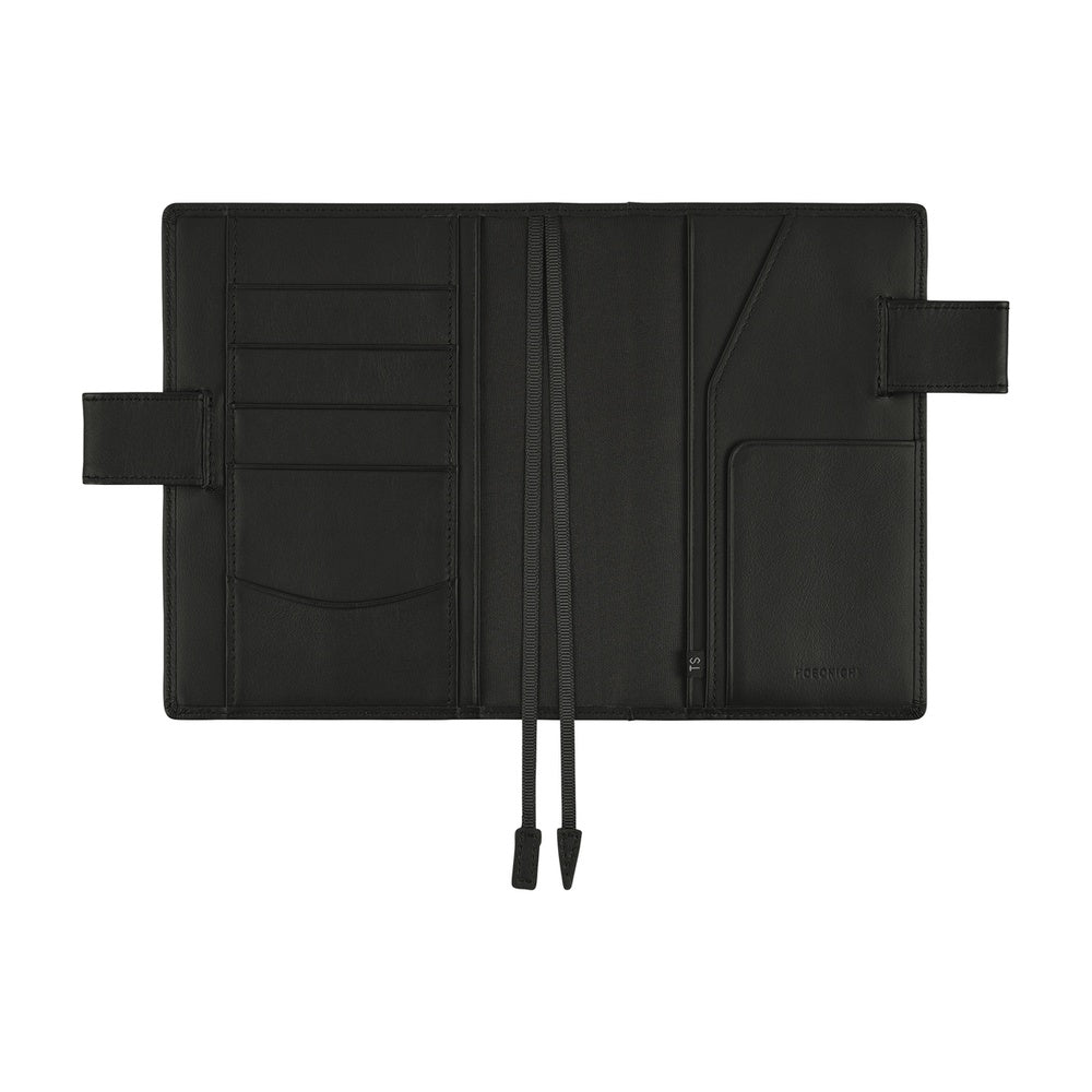 2026 Hobonichi Techo Planner & Cover English A6 - Leather: TS Basic - Black