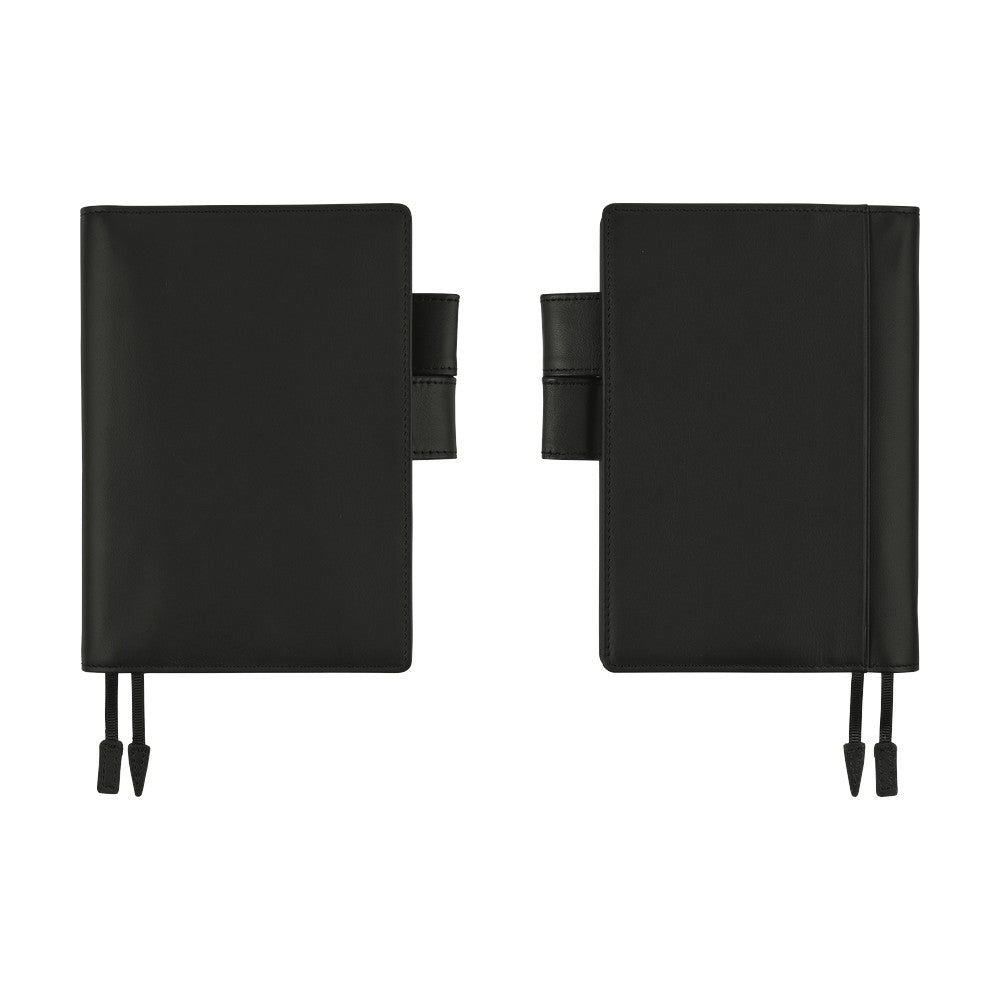 2026 Hobonichi Techo Planner & Cover English A6 - Leather: TS Basic - Black