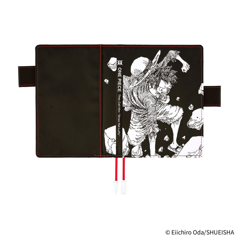 2026 Hobonichi Techo Planner & Cover English A6 - ONE PIECE Magazine: Straw Hat Luffy (Black)