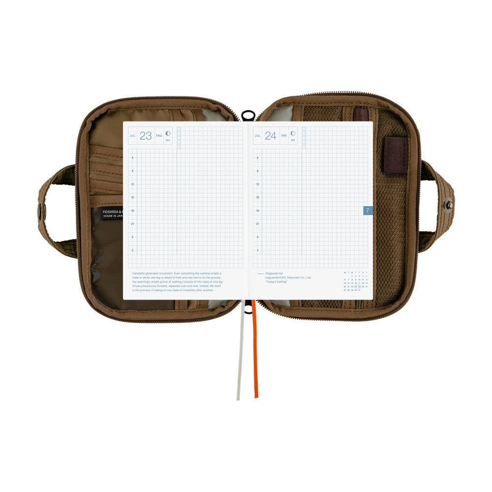 2026 Hobonichi Techo Planner & Cover English A6 - POTR: Stroll (Light Brown)