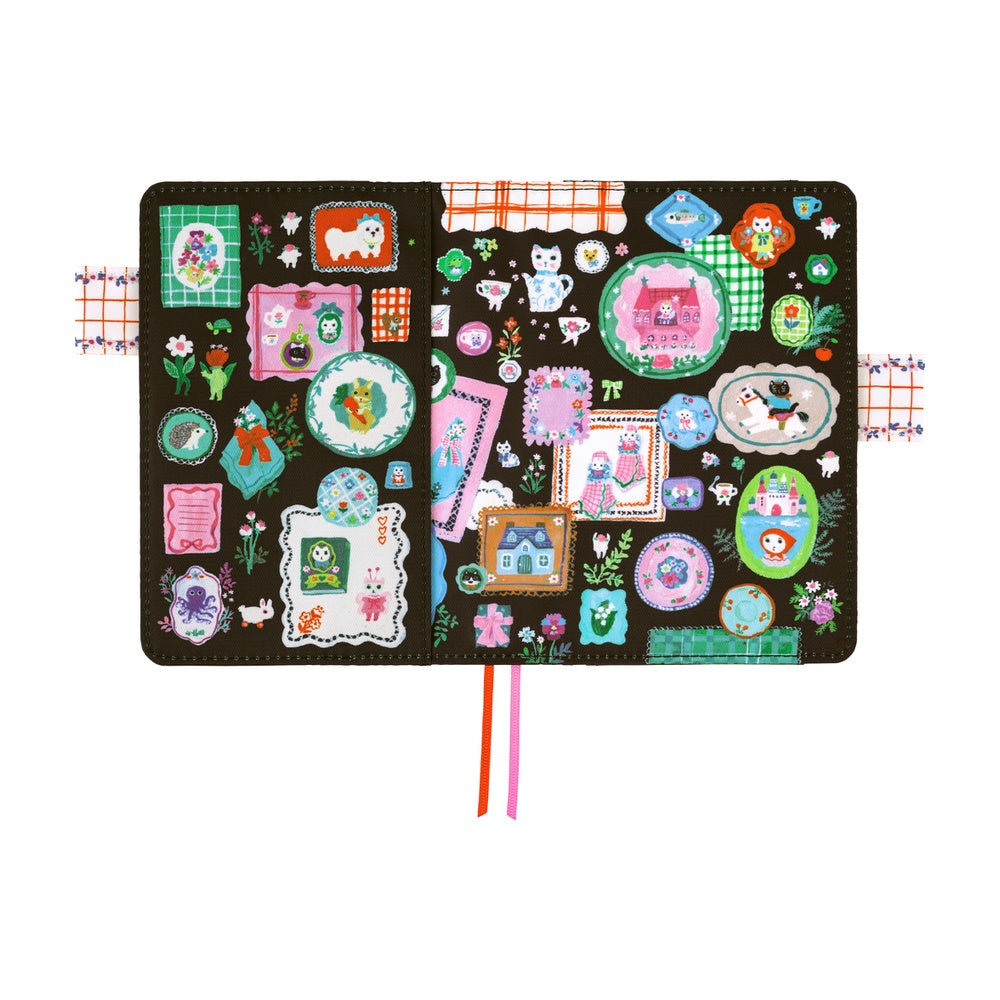 2026 Hobonichi Techo Planner & Cover English A6 - Yumi Kitagishi: White Cat's Table Decorations