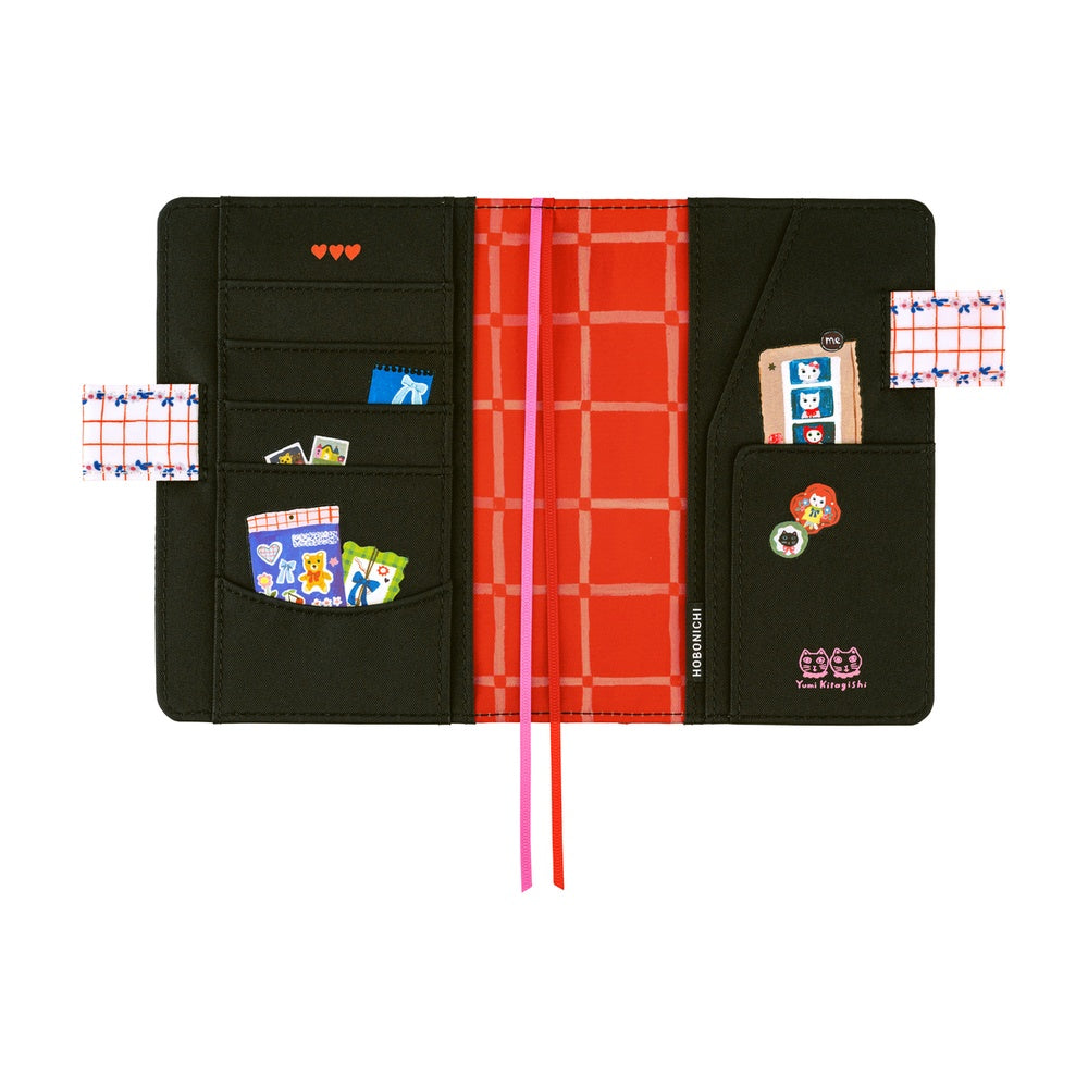 2026 Hobonichi Techo Planner & Cover English A6 - Yumi Kitagishi: White Cat's Table Decorations