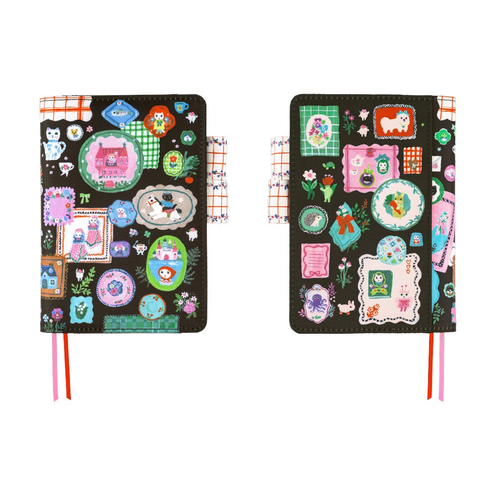 2026 Hobonichi Techo Planner & Cover English A6 - Yumi Kitagishi: White Cat's Table Decorations