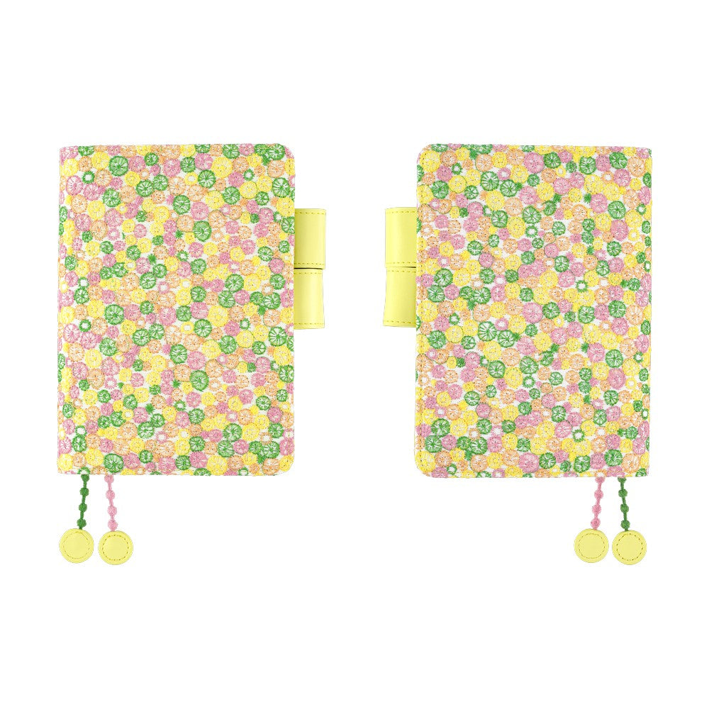 2026 Hobonichi Techo Planner & Cover English A6 - mina perhonen: skyful (Yellow)