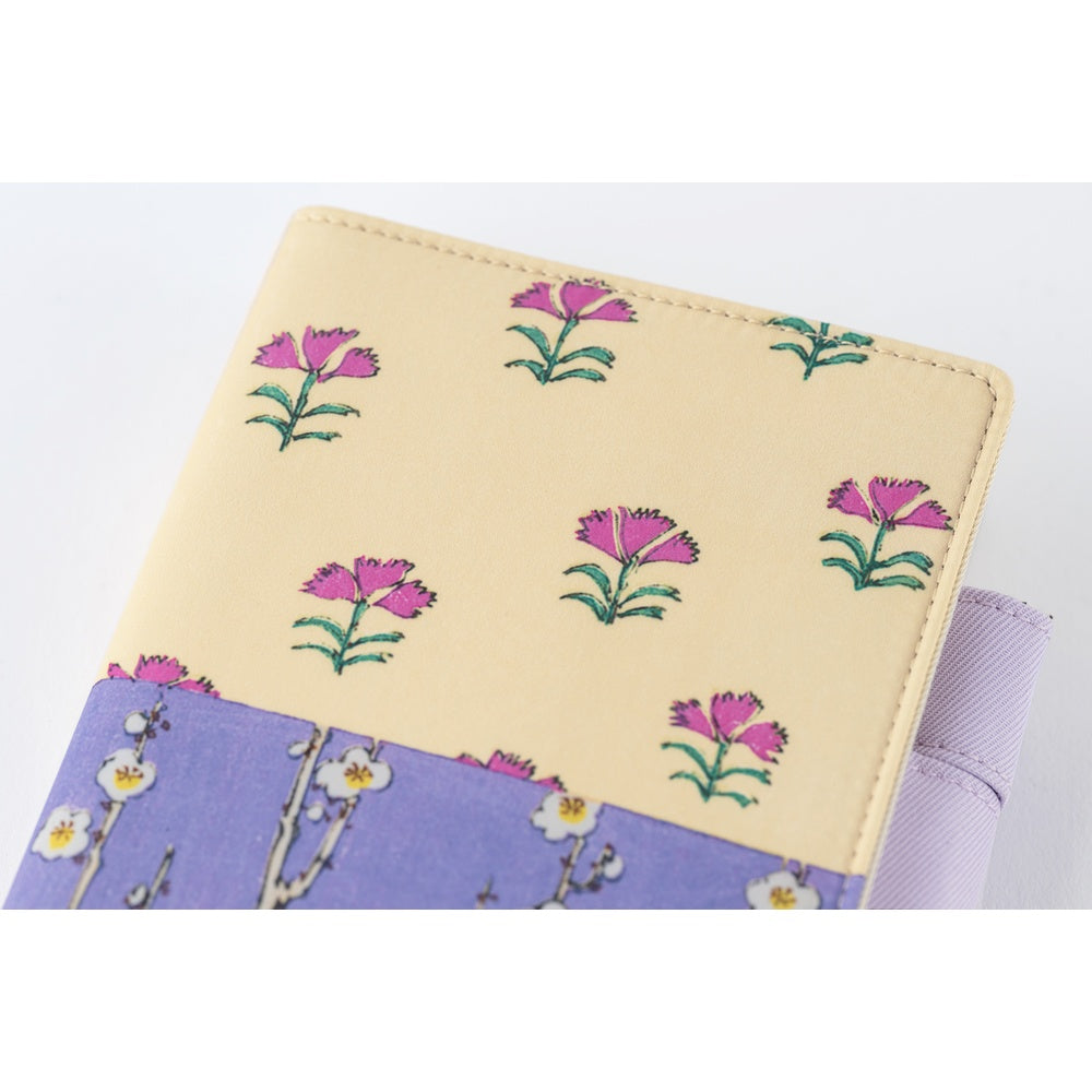 2026 Hobonichi Techo Planner & Cover Japanese A6 - April Start - Unsodo: Bijutsukai (Plum and Dianthus) - M.Lovewell