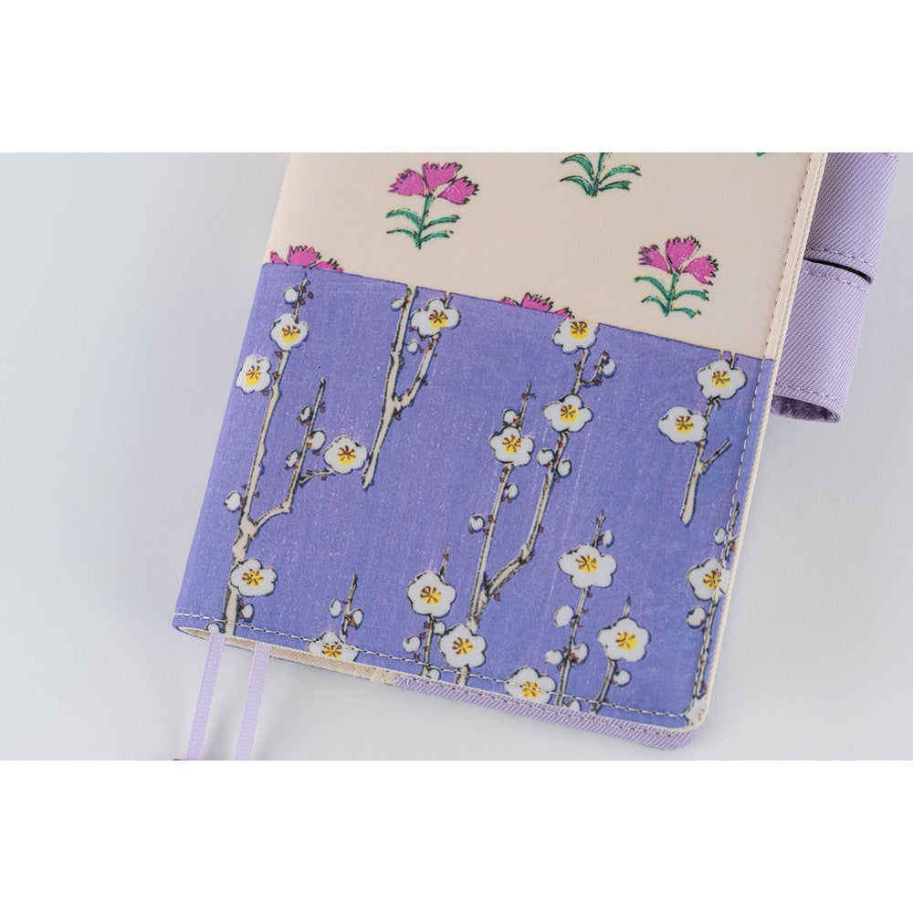 2026 Hobonichi Techo Planner & Cover Japanese A6 - April Start - Unsodo: Bijutsukai (Plum and Dianthus) - M.Lovewell