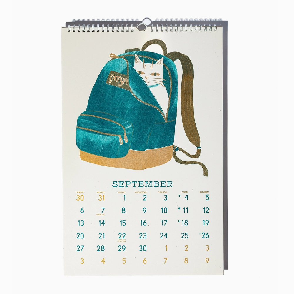 2026 Risograph Wall Calendar - Butterfly Days