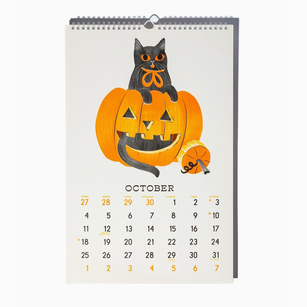 2026 Risograph Wall Calendar - Butterfly Days