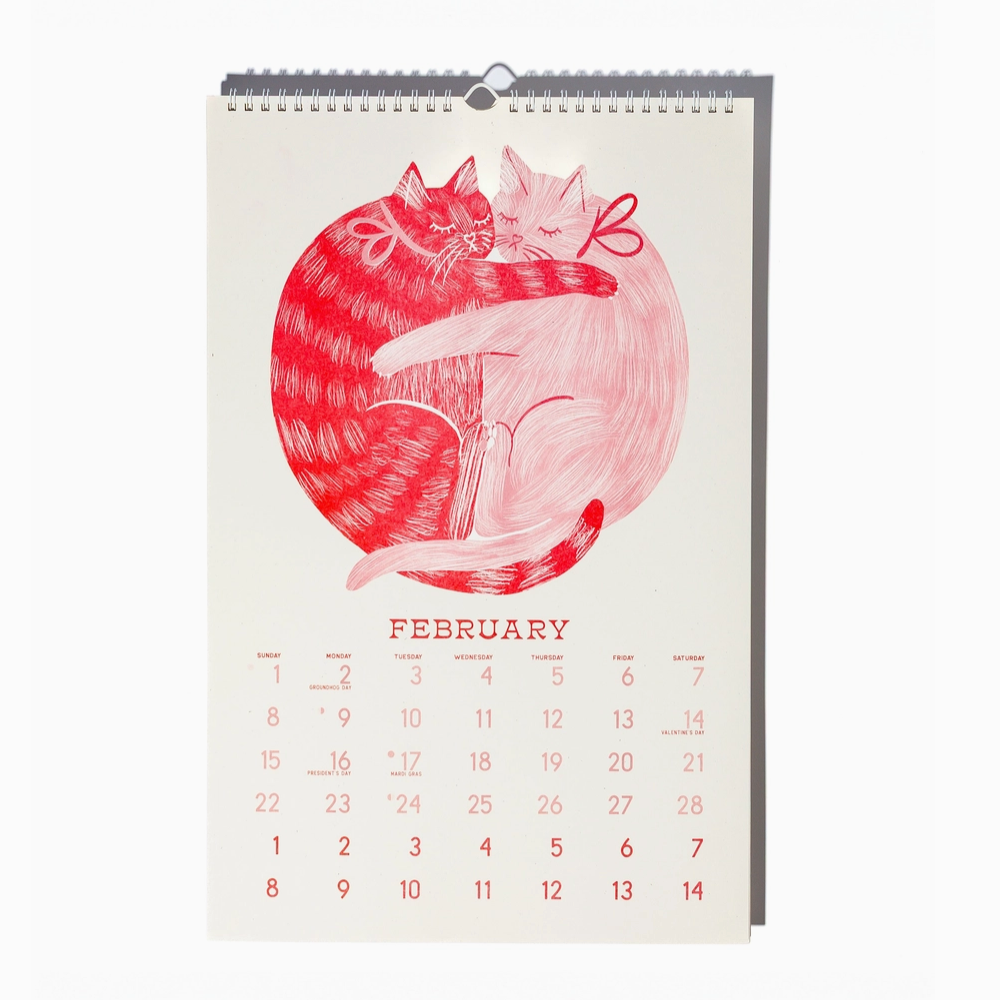 2026 Risograph Wall Calendar - Butterfly Days