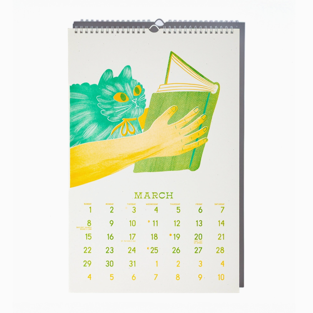 2026 Risograph Wall Calendar - Butterfly Days