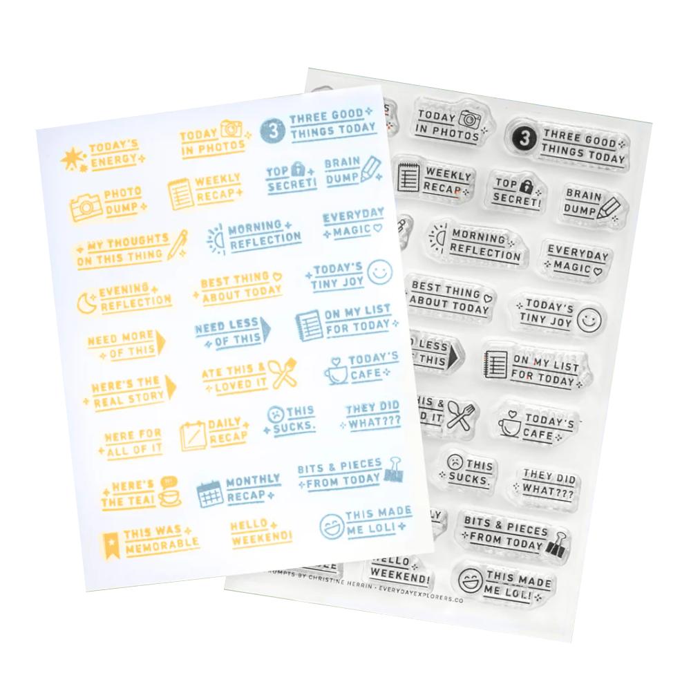 29 More Prompts Clear Stamp Set