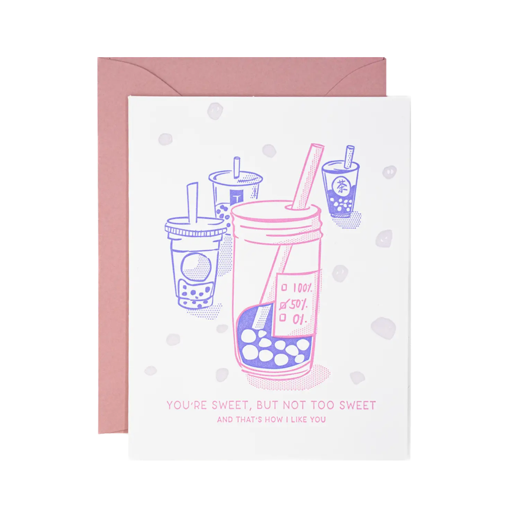 Boba Not Too Sweet Card