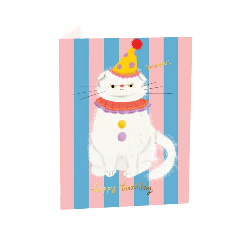 Clowny Cat Card