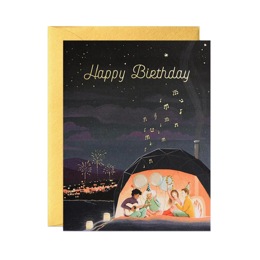 Aurora Dome Birthday Card