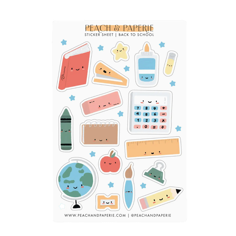 Back To School Sticker Sheet