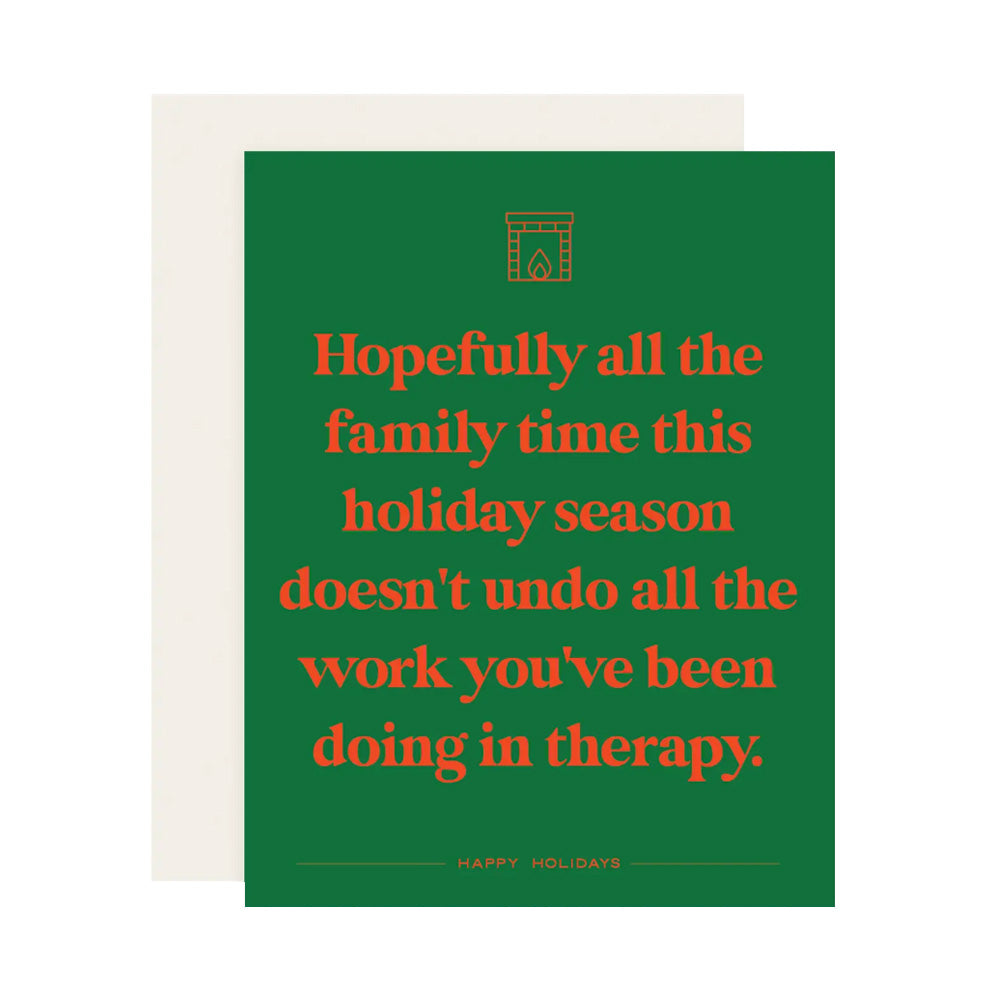 Family Holiday Therapy Card