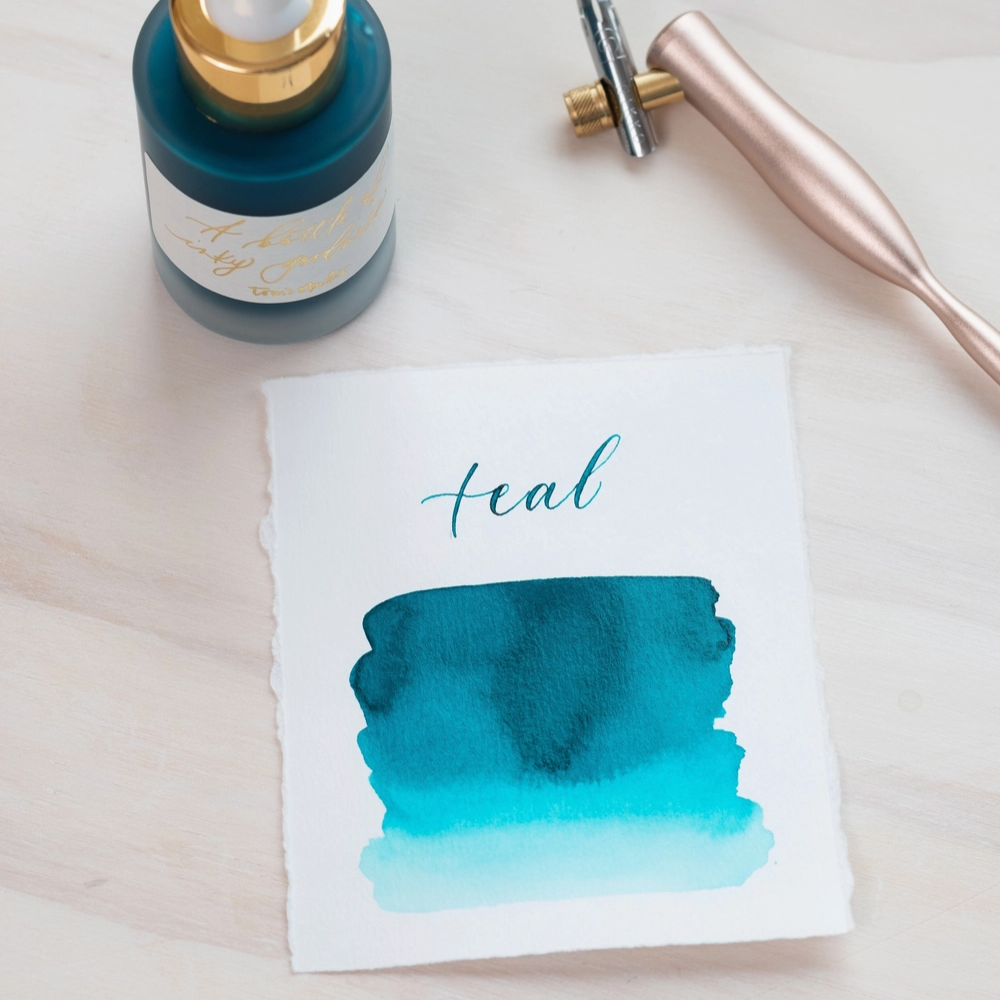 Tom's Studio Calligraphy Ink - Teal