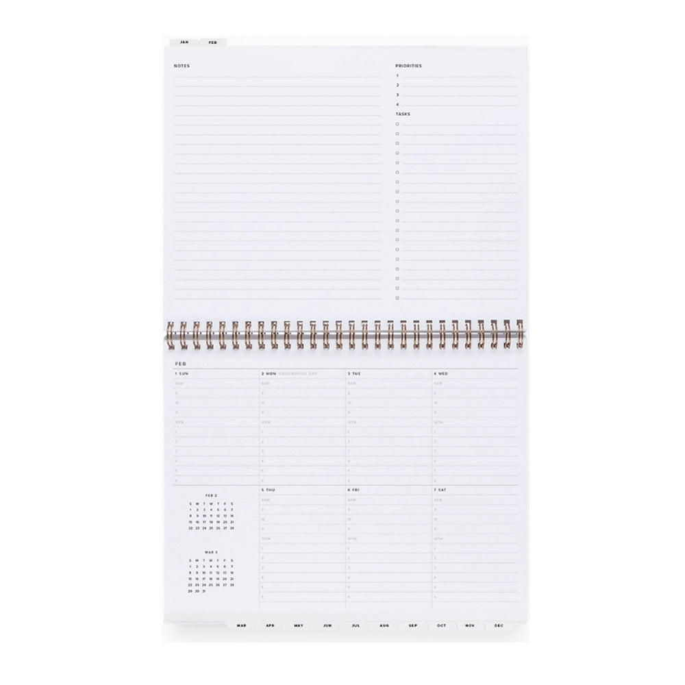 Appointed 2026 Weekly Task Planner - Pomegranate