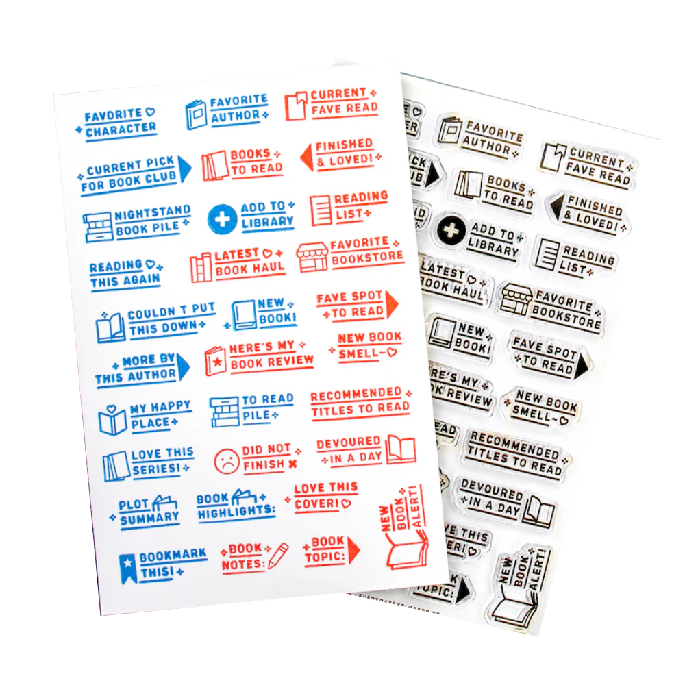 Bookish Prompts Clear Stamp Set