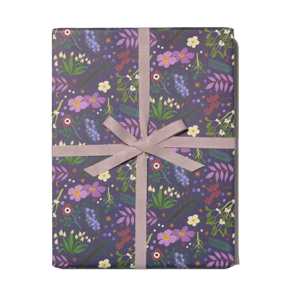 Winter Botanicals Holiday Wrapping Sheet