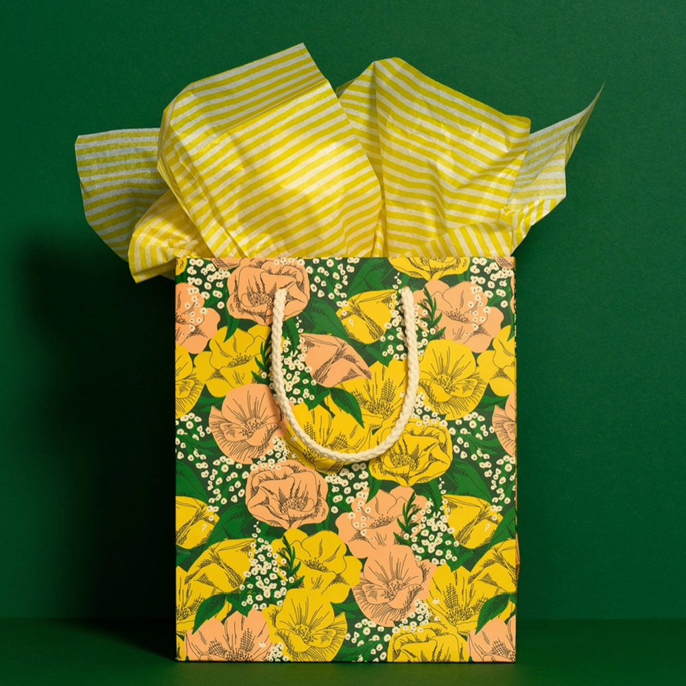 Yellow Stripe Tissue Paper