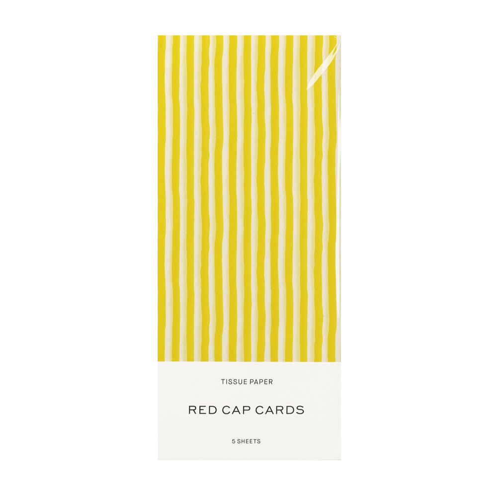 Yellow Stripe Tissue Paper