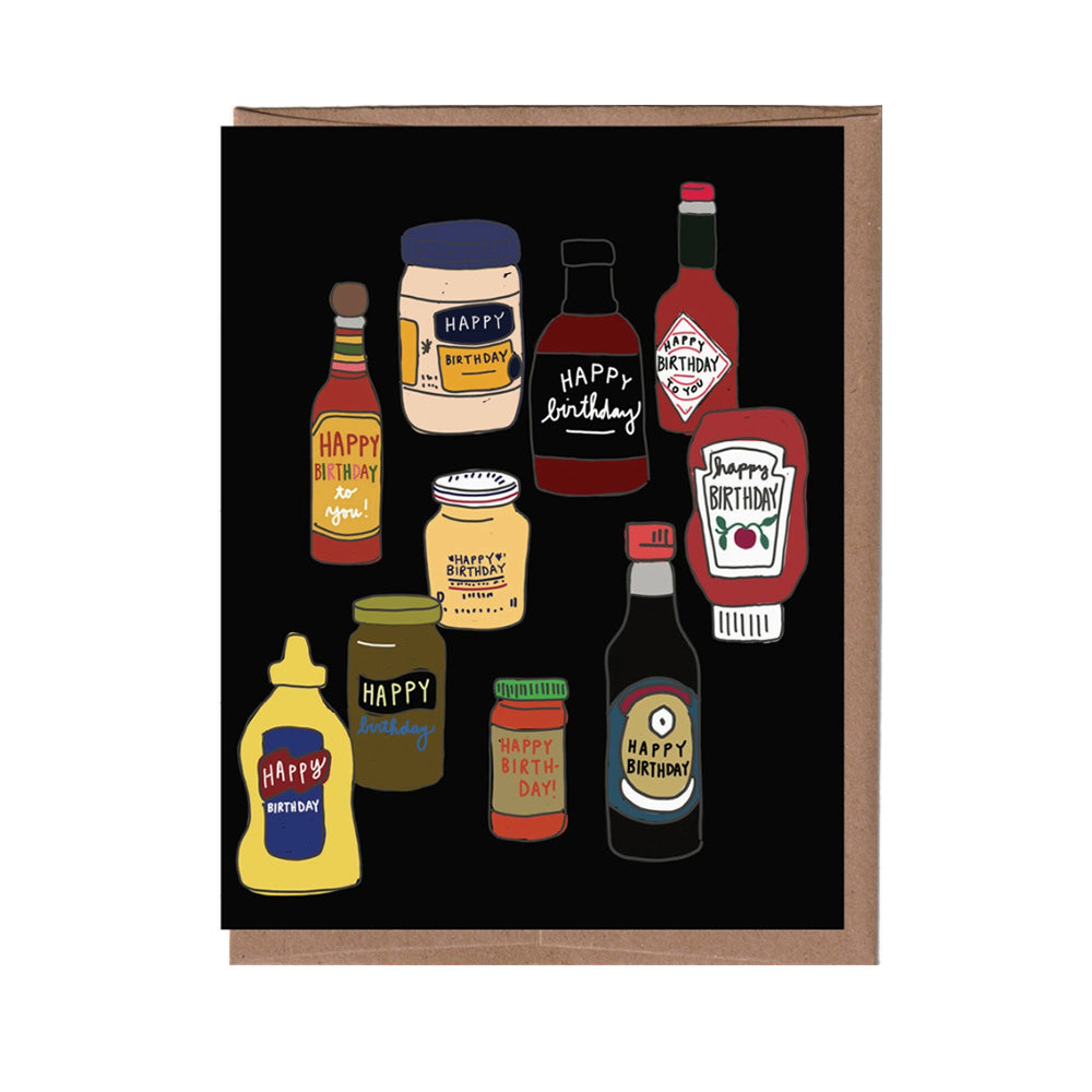 Condiments Birthday Card