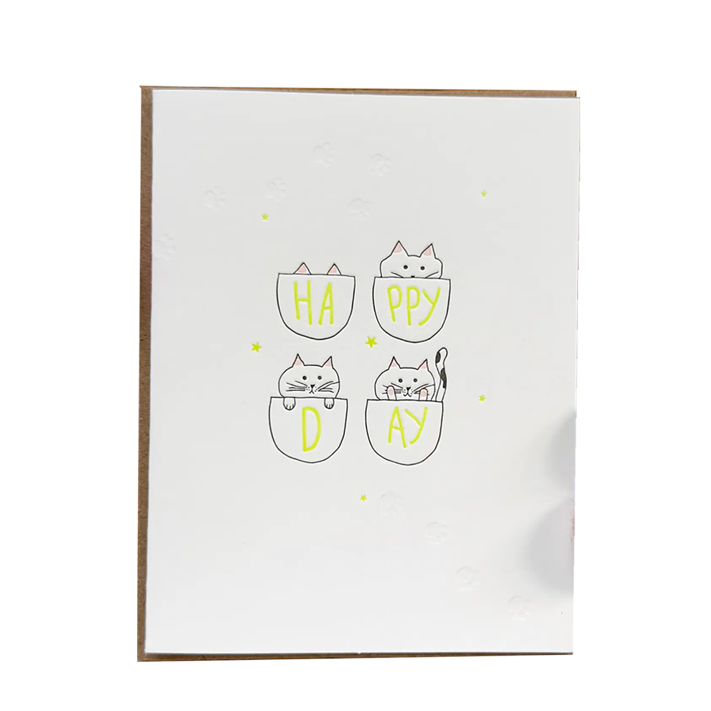 Cat in A Basket Card