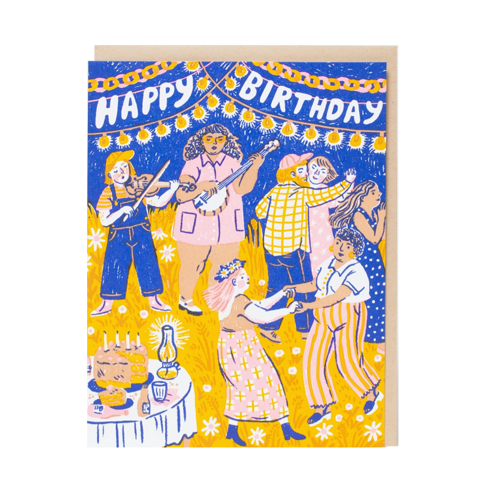 Birthday Barn Dance Card