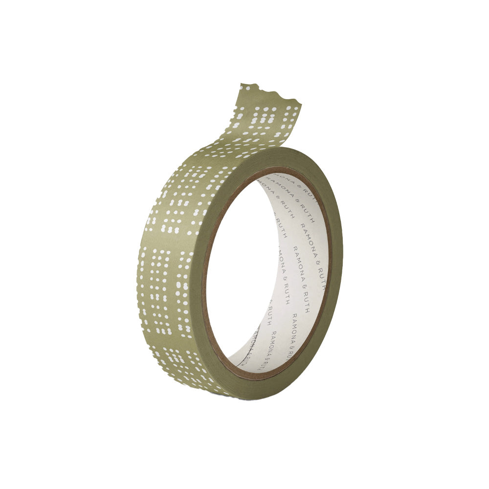 Green Dotty Washi Tape