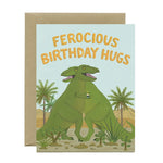 T-Rex Dinosaur Birthday Card