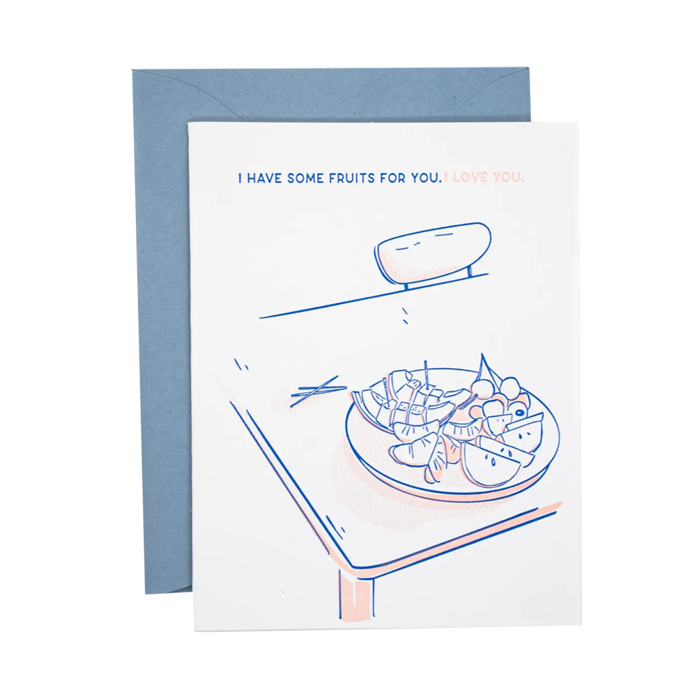 Cut Fruit I Love You Card