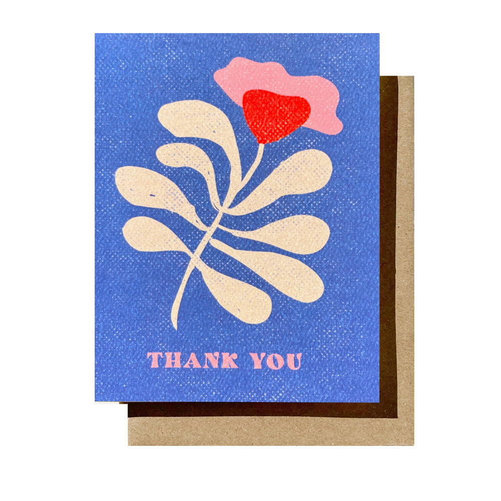 Floral Thank You Card