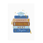 Book Stack Grad Card