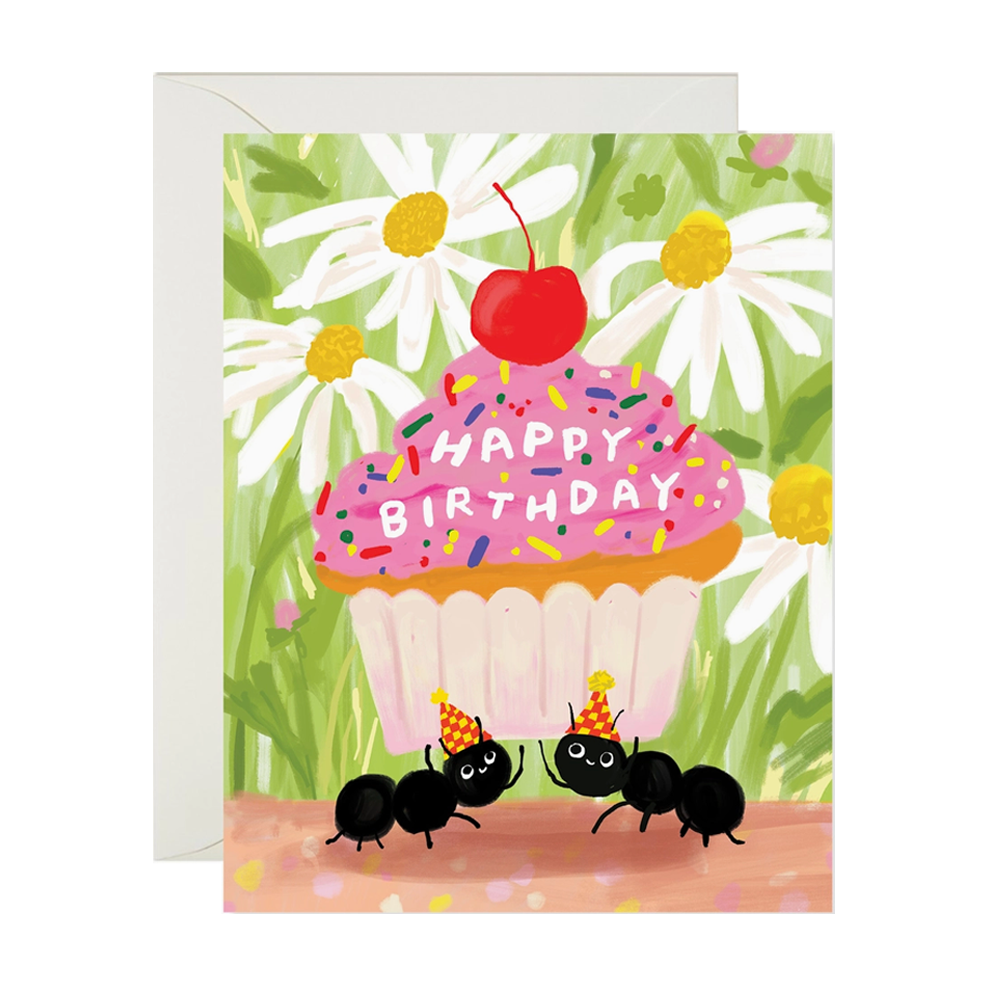 Ant Cupcake Card