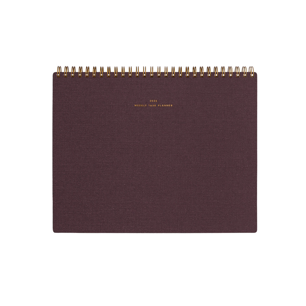 Appointed 2026 Weekly Task Planner - Pomegranate